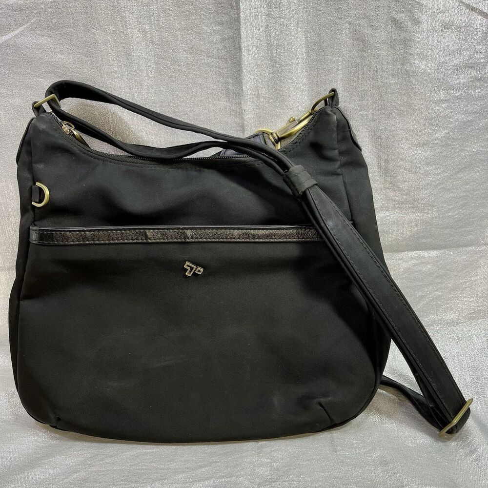 Travelon Anti-theft Black Nylon Women's Shoulder Bag Purse Crossbody
